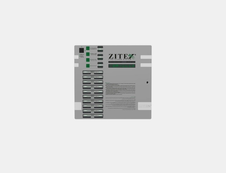 تابلو مرکزی اعلان حریق ۱۰زون پرو زیتکس( کانونشنال) Zitex central fire alarm board(Conventional)