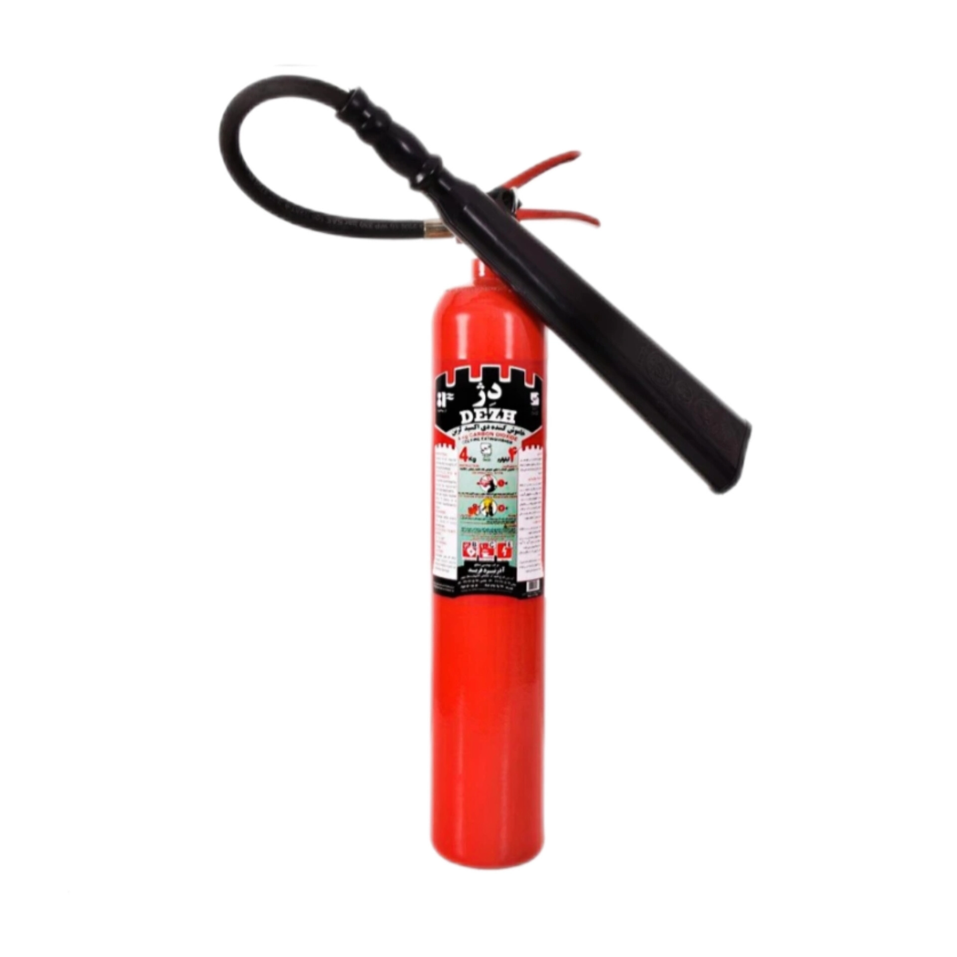 کپسول آتش نشانی ۴ کیلوگرمی co2 دژ 4 kg co2 fire extinguisher