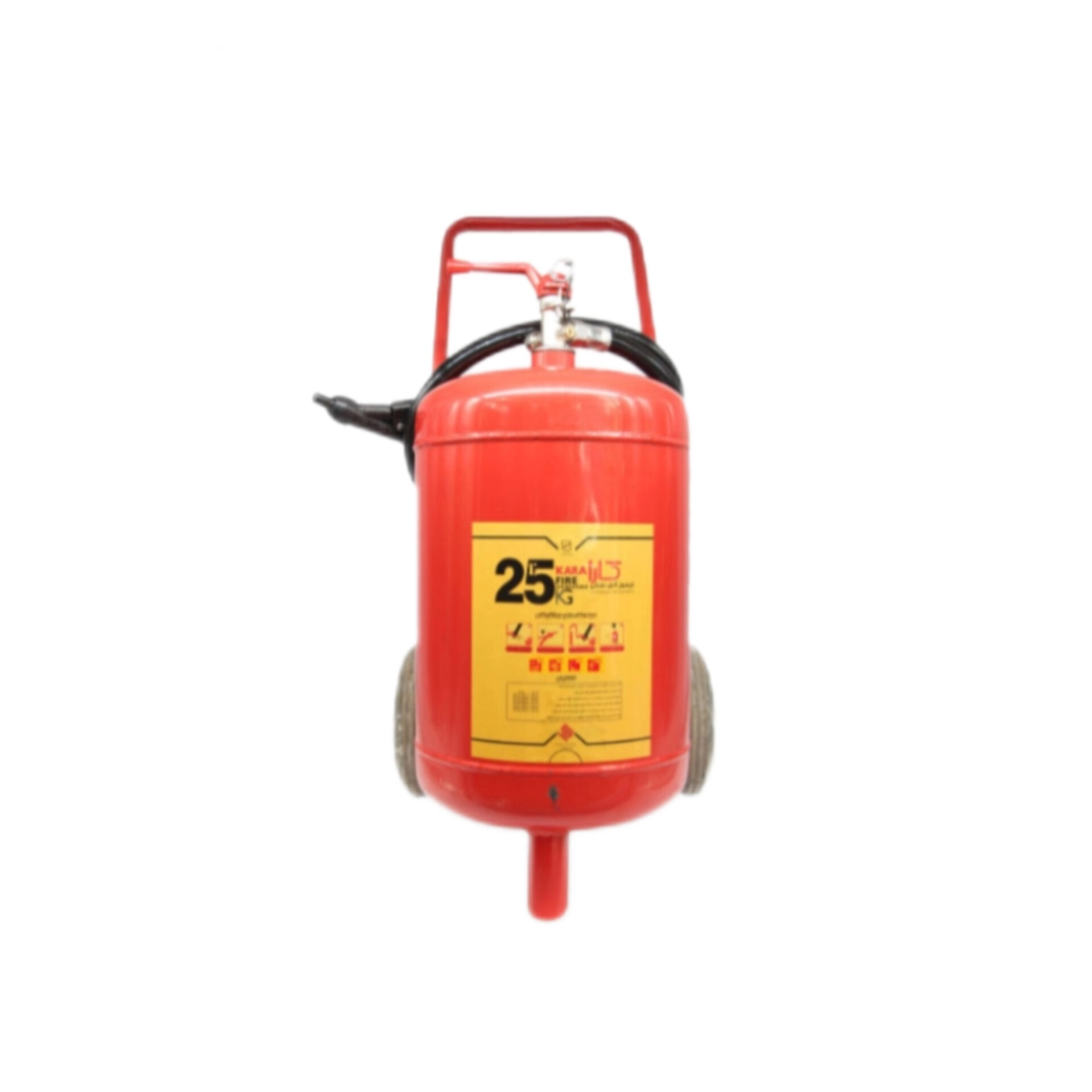 کپسول آتش نشانی25کیلیویی پودروگاز کارا ABCتاییدیه دار 25 kg fire extinguisher with effective ABC certified gas powder