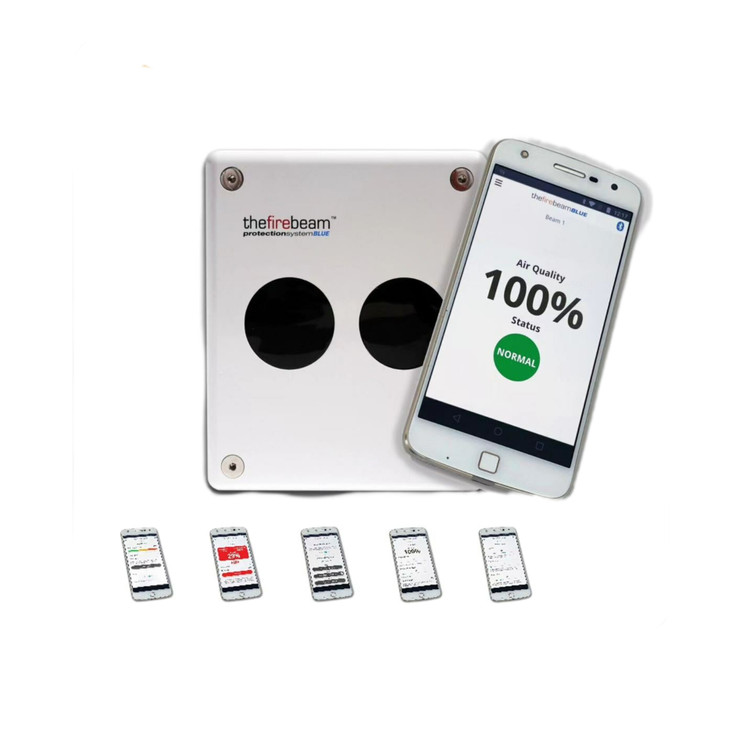 بیم دتکتور اعلام حریق فایربیم بلوتوثی The FireBeam_blue bluetooth fire alarm detector beam The FireBeam_blue