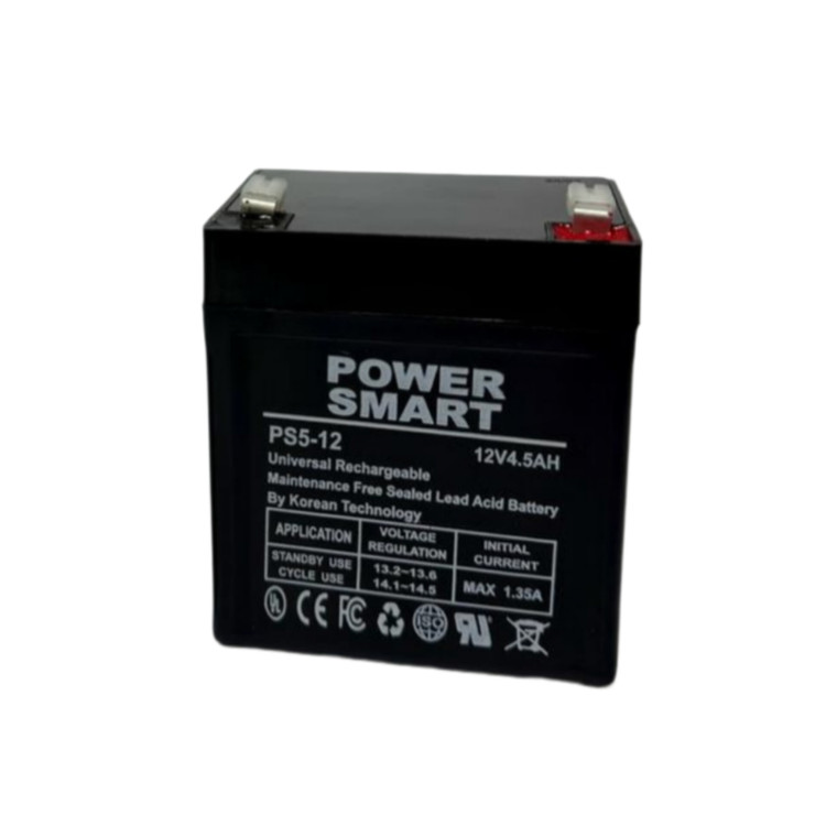 باتری ۱۲ ولت ۴.۵ آمپر پاور اسمارت _ باتری ۱۲ ولت _ باتری پاور اسمارت _ باتری اعلام حریق _ باطری _ باطری پاور اسمارت _ باطری اعلام حریق