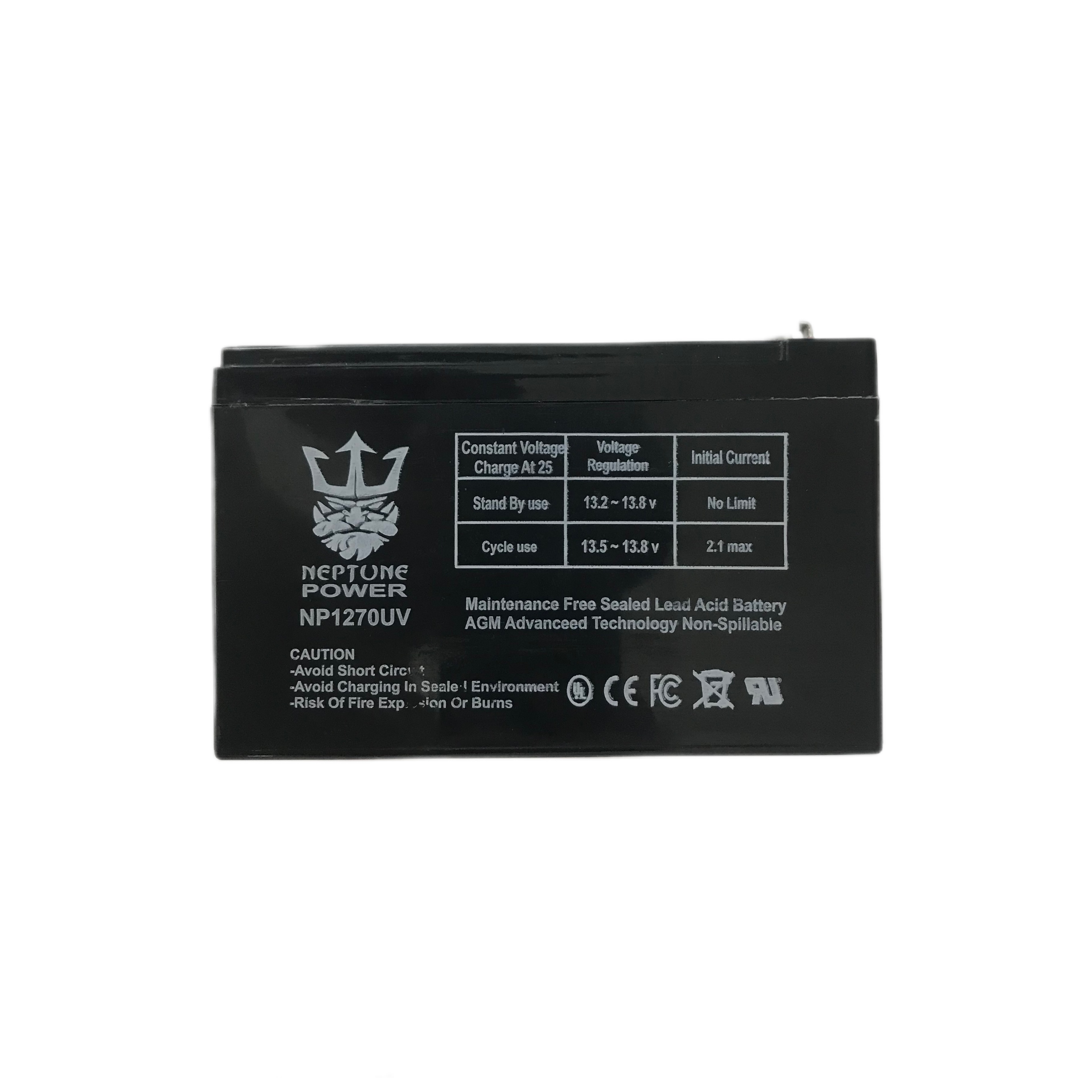 باتری ۱۲ ولت ۷ آمپر نپتون مناسب سیستم اعلام حریق ، دزدگیر اماکن ، کرکره برقی ، دوربین و آسانسور