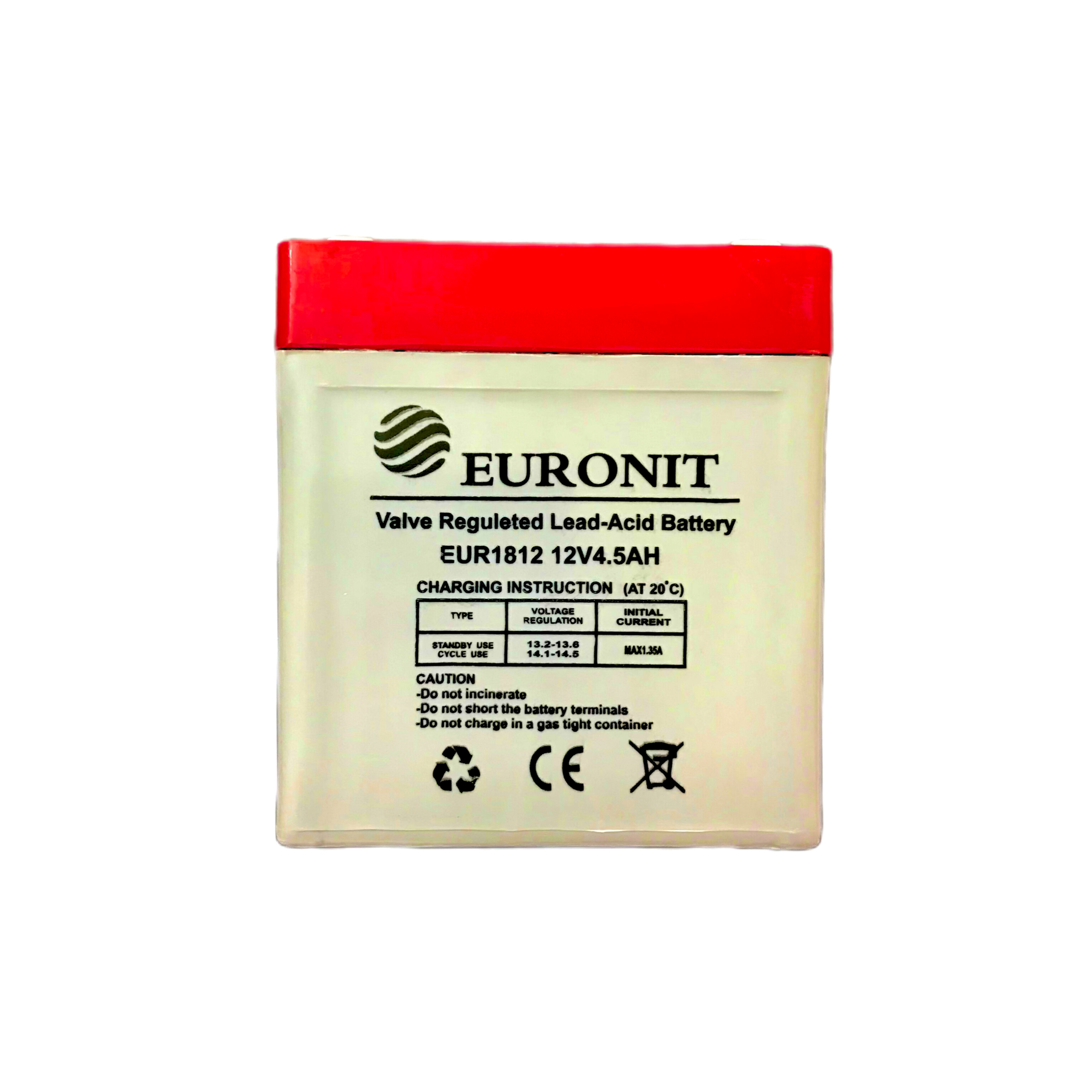 باتری ۱۲ ولت ۴.۵ آمپر یورونت مناسب سیستم اعلام حریق ، دزدگیر اماکن ،کرکره برقی ، دوربین و آسانسور