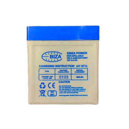 باتری ۱۲ ولت ۴.۵ آمپر ایبیزا _ باتری ۱۲ ولت _ باتری ایبیزا _ باتری اعلام حریق _ باطری _ ایبیزا _ باطری اعلام حریق